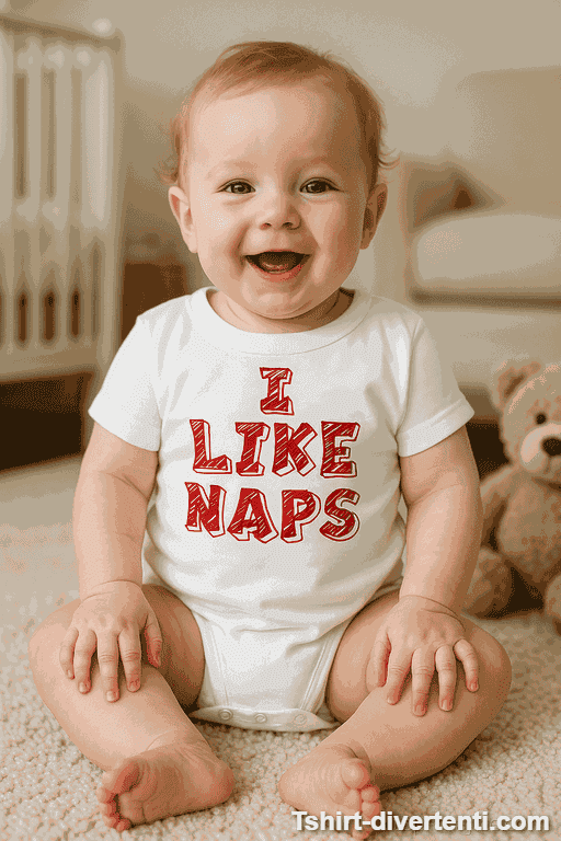 Body per neonati divertente I like naps