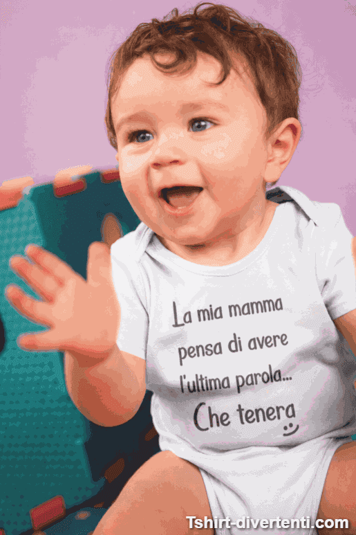 Body per neonati divertente mamma ultima parola
