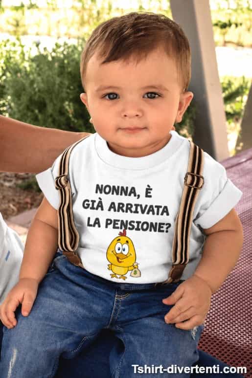 Body per neonati divertente nonna in pensione