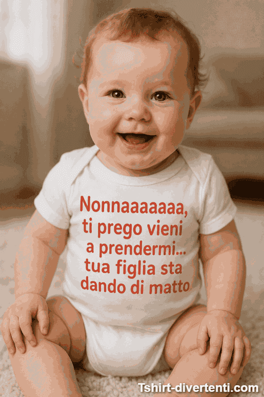 Body per neonati divertente nonna vieni a prendermi