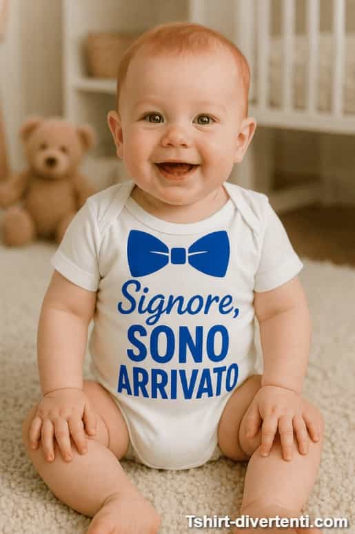 Body per neonati divertente signore sono arrivato