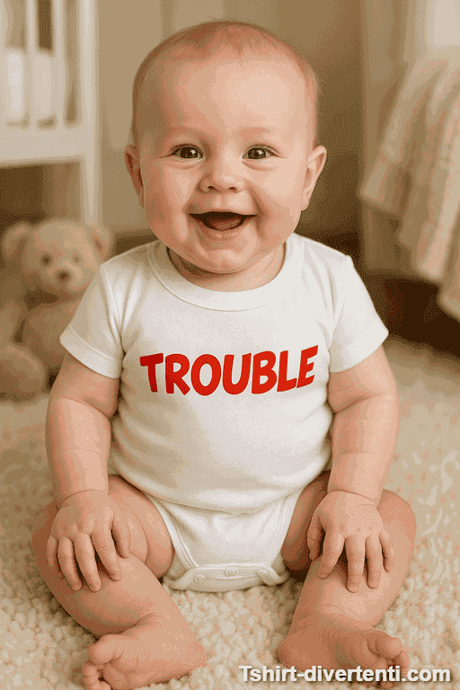 Body per neonati divertente Trouble