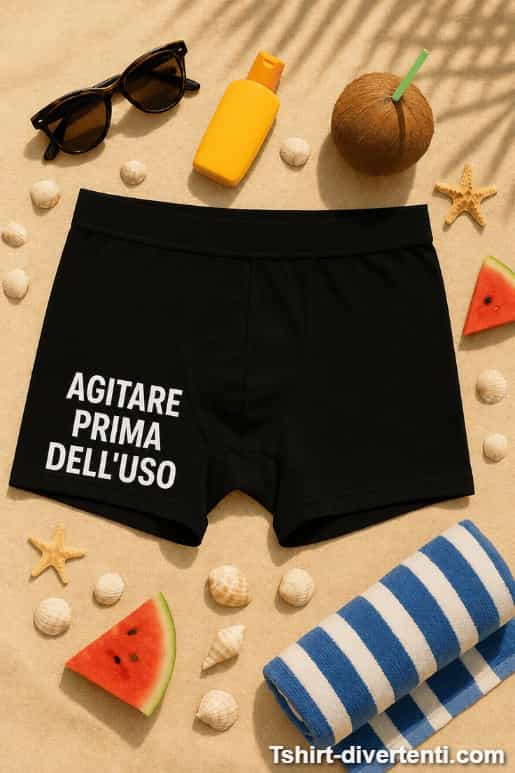 Boxer divertenti agitare prima dell'uso