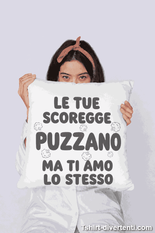 Cuscino divertente per coppia ti amo lo stesso
