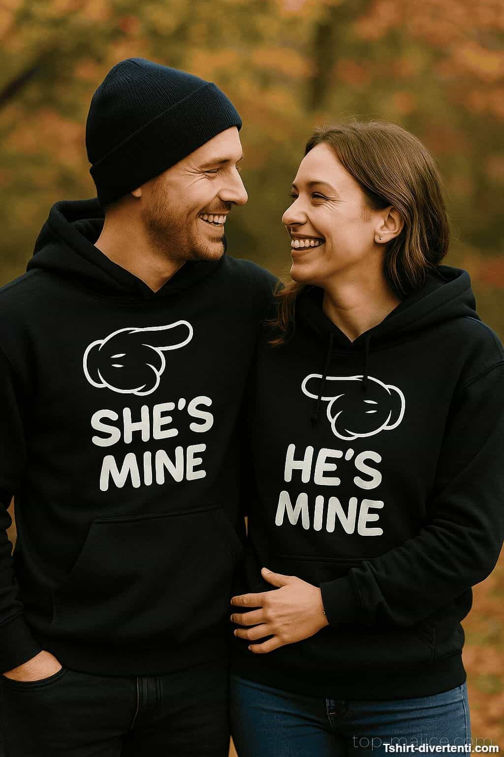 Felpe di coppia he's mine she's mine