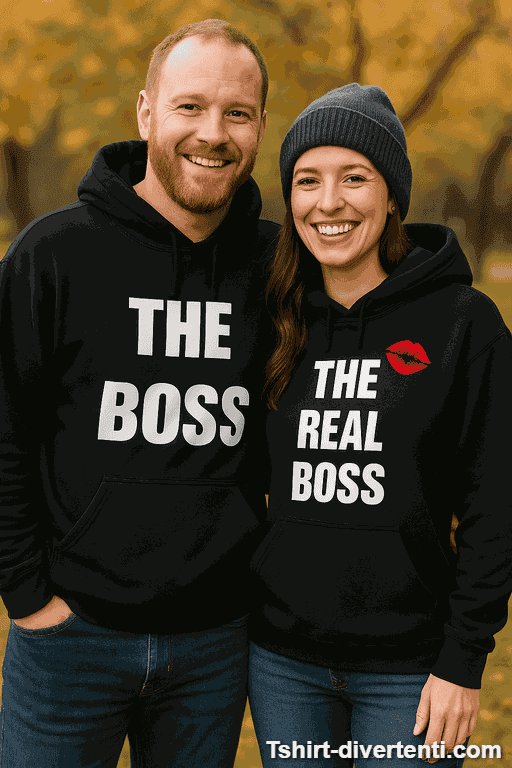 Felpe di coppia The Boss The Real Boss