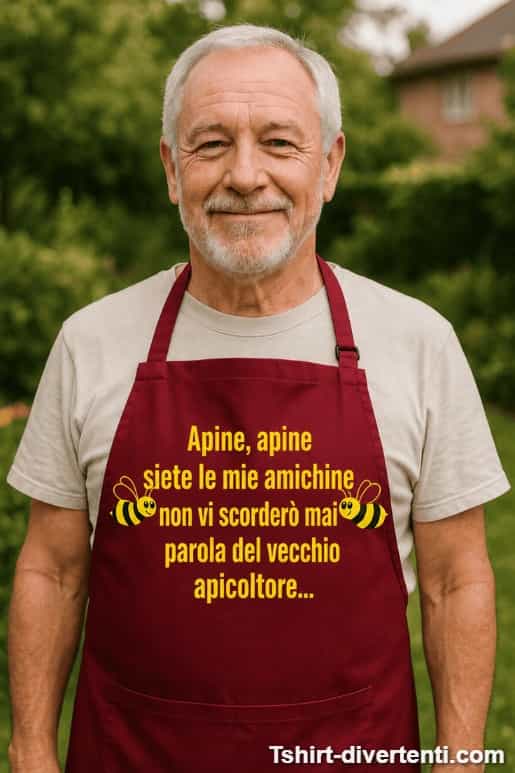 Grembiule divertente apine amichine
