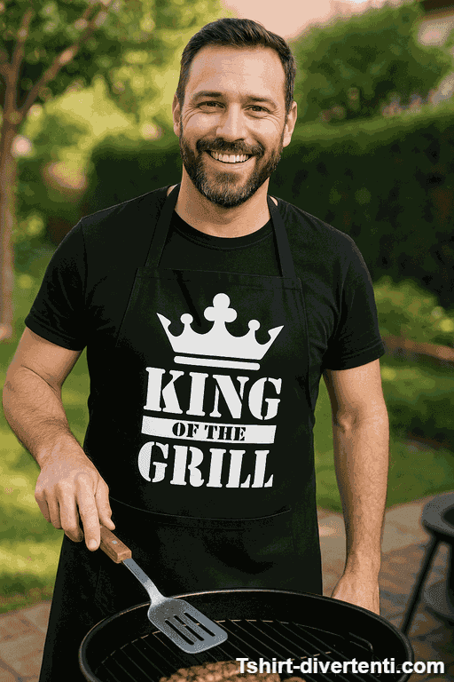 Grembiule divertente King of the Grill