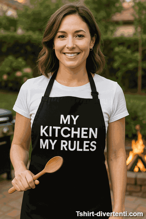 Grembiule divertente My Kitchen My Rules
