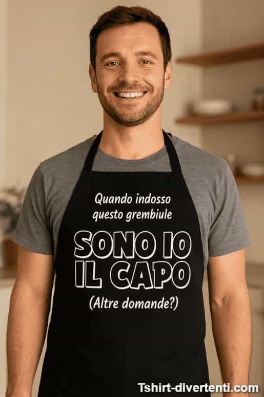 Grembiule divertente sono io il capo