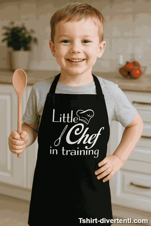 Grembiule per bambini Little Chef in training