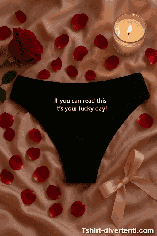 Intimo donna divertente If you can read this