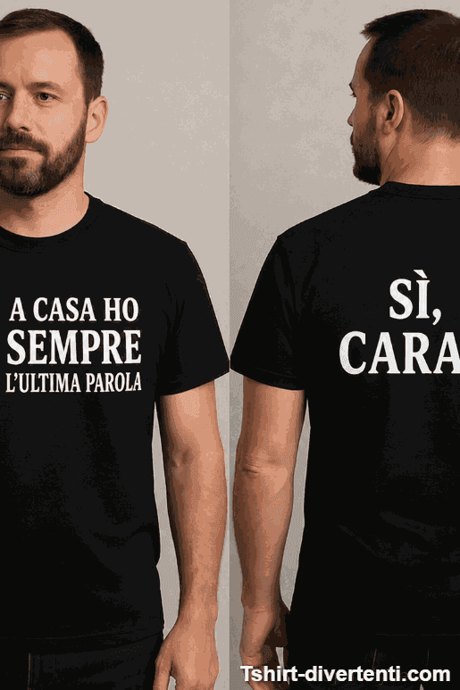 Maglietta divertente a casa ho sempre l'ultima parola