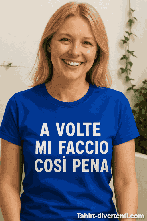 Maglietta divertente a volte mi faccio così pena