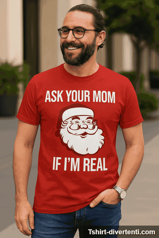 Maglietta divertente Ask your mom