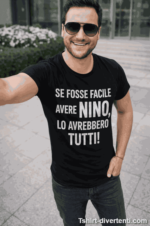 Maglietta divertente averti facile con nome a scelta