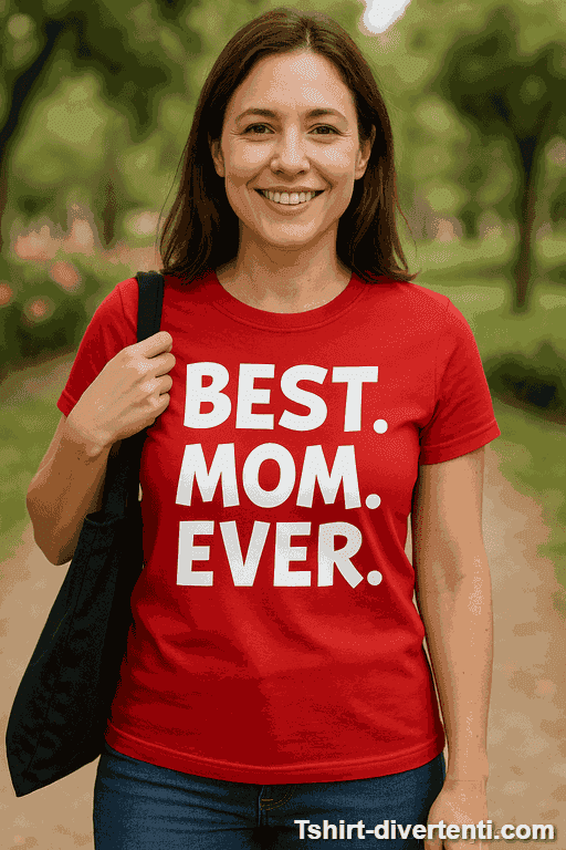 Maglietta divertente best mom ever