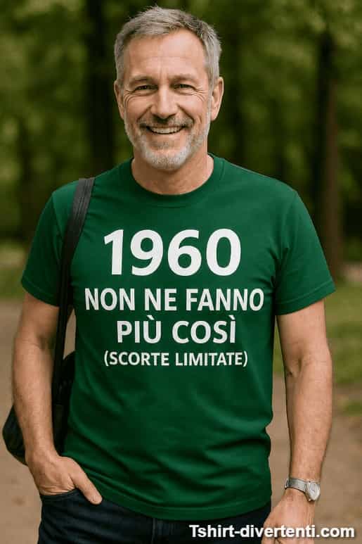 Maglietta divertente con anno a scelta