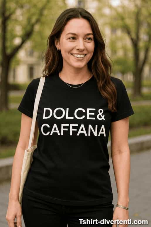 Maglietta divertente Dolce e Caffana