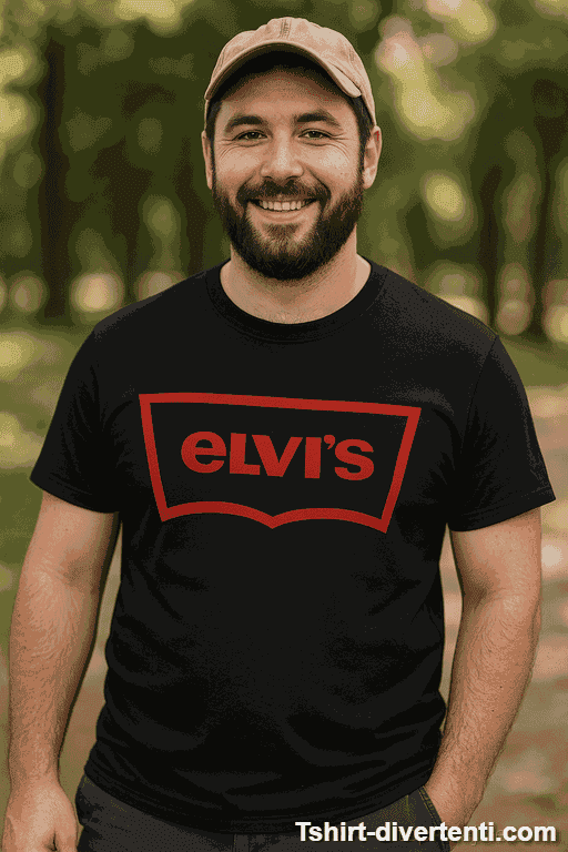 Maglietta divertente Elvis