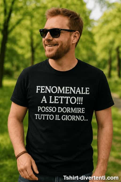 Maglietta divertente fenomenale a letto