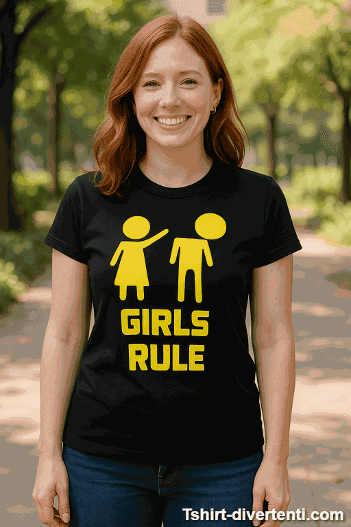 Maglietta divertente Girls rule