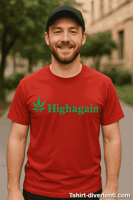 Maglietta divertente Highagain