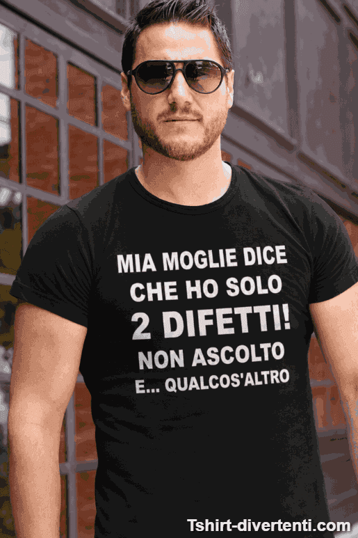 Maglietta divertente ho solo due difetti