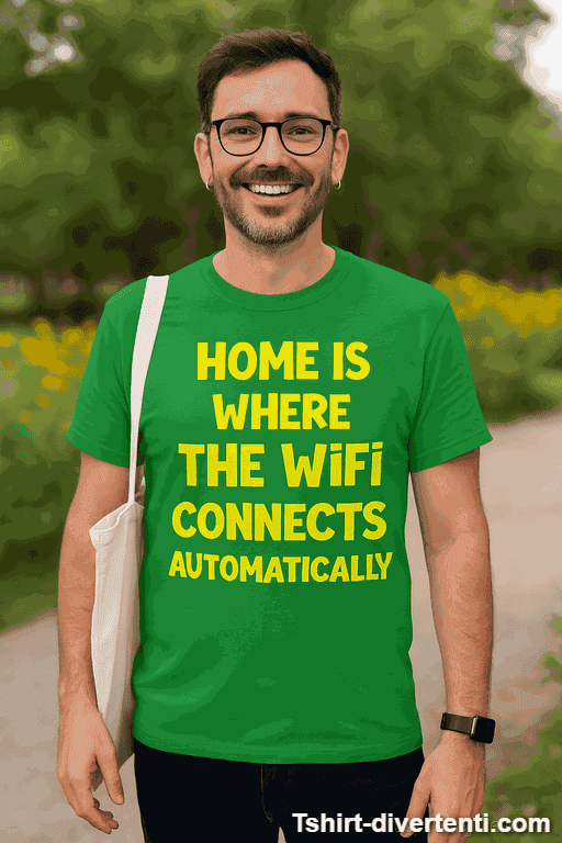 Maglietta divertente Home WiFi