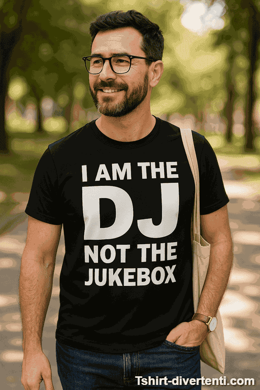 Maglietta divertente I am the DJ not the jukebox