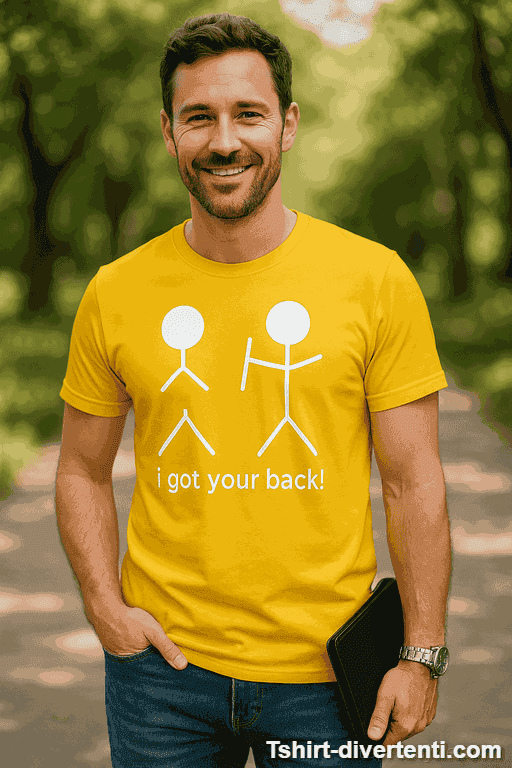 Maglietta divertente i got your back