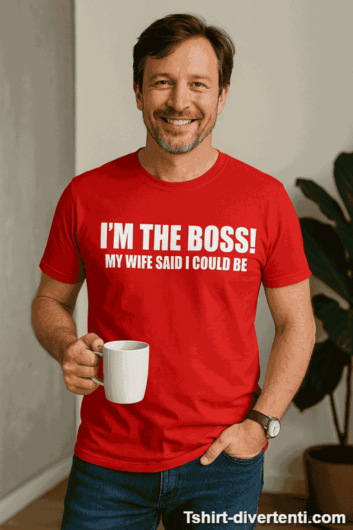 Maglietta divertente I'm the boss
