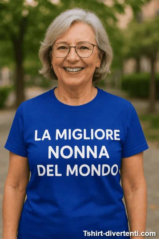 Maglietta divertente la migliore nonna del mondo