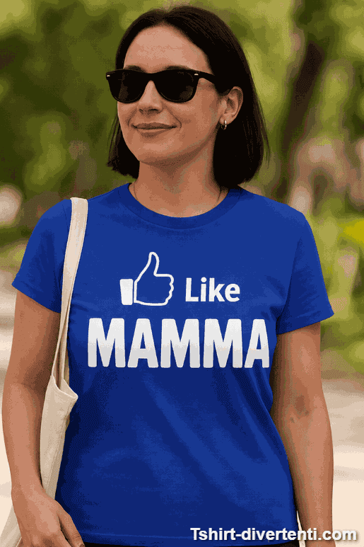 Maglietta divertente Like mamma