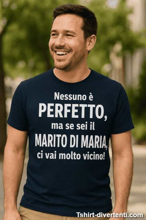 Maglietta divertente marito perfetto con nome a scelta