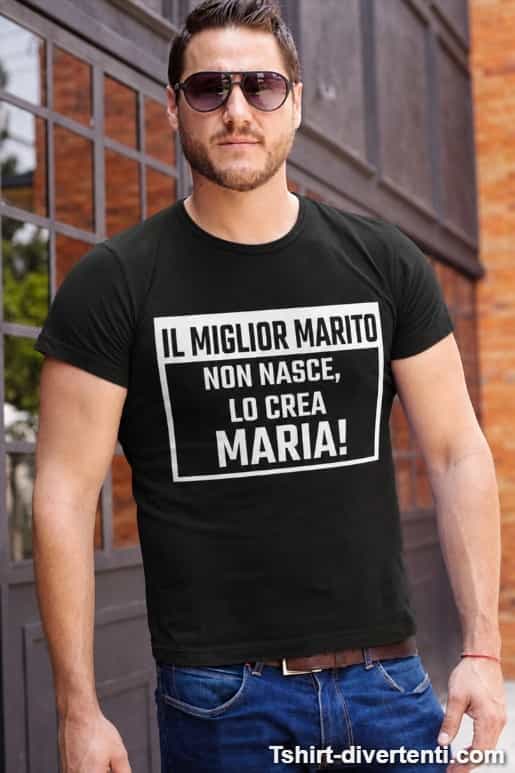 Maglietta divertente miglior marito con nome a scelta