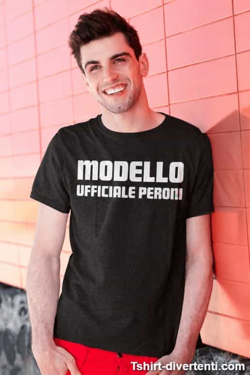 Maglietta divertente modello ufficiale Peroni