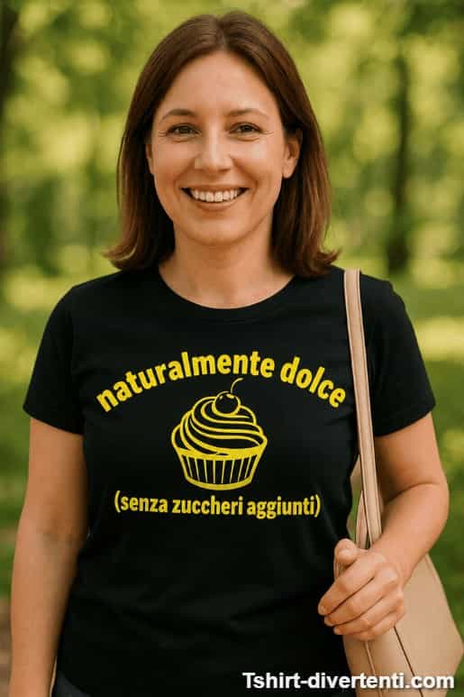 Maglietta divertente naturalmente dolce