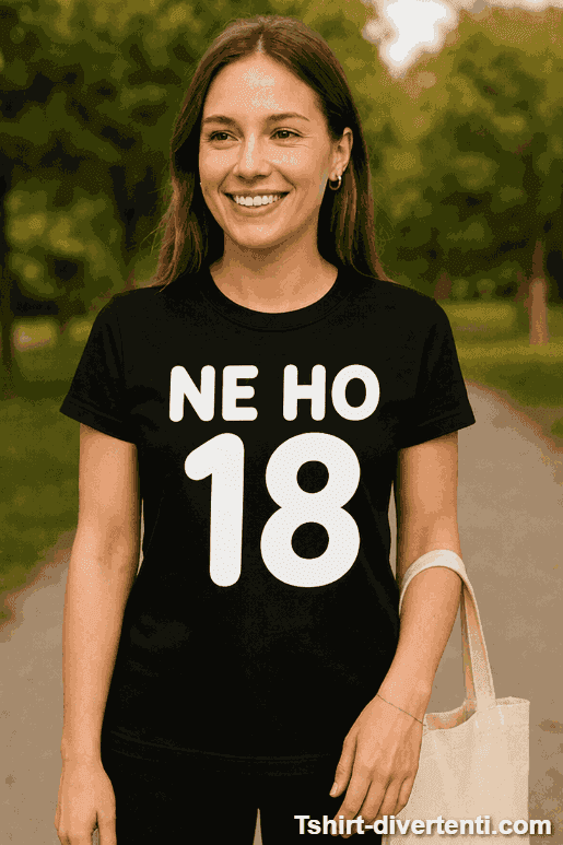 Maglietta divertente Ne ho 18