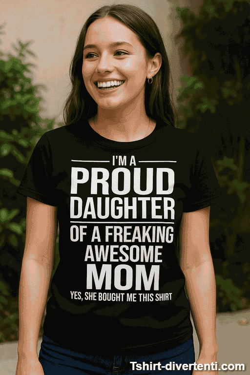 Maglietta divertente Proud Daughter
