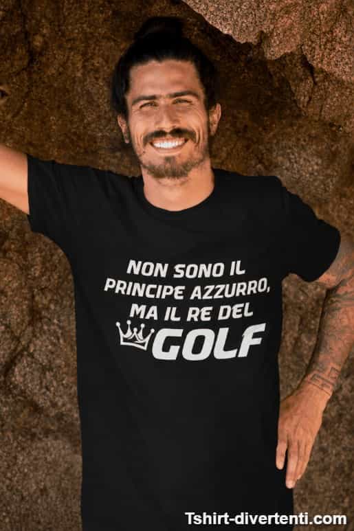 Maglietta divertente re del golf