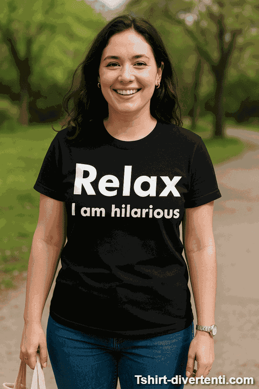 Maglietta divertente Relax I am hilarious