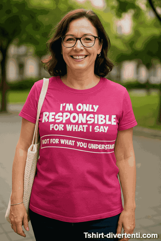 Maglietta divertente Responsible for what I say