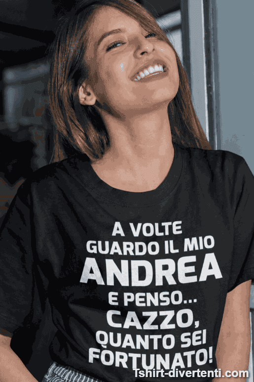 Maglietta divertente sei fortunato con nome a scelta