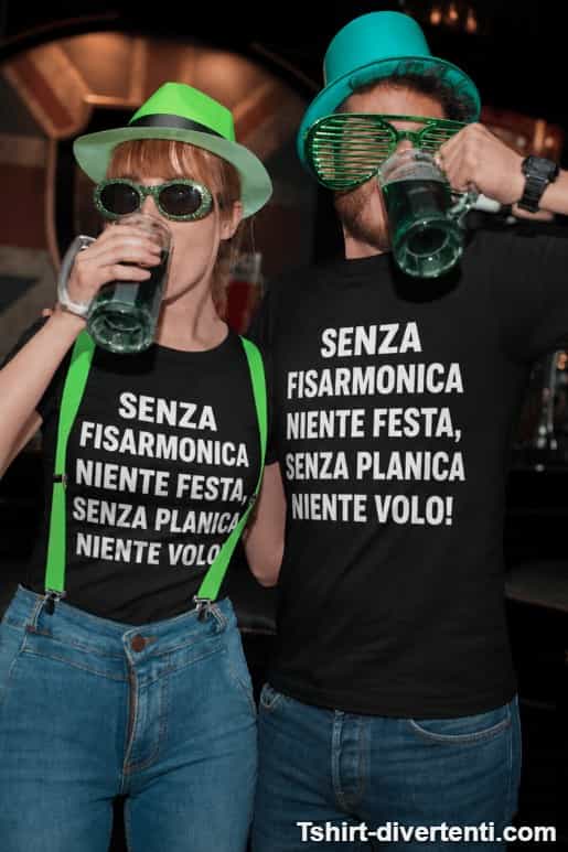 Maglietta divertente senza Planica niente volo