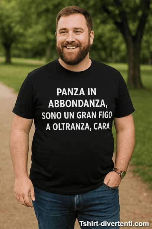Maglietta divertente sexy con la panza