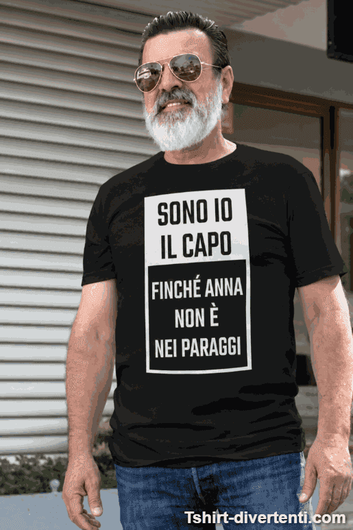 Maglietta divertente sono il capo con nome a scelta