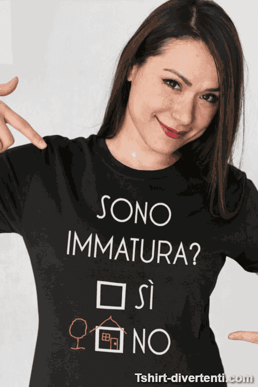 Maglietta divertente sono immatura