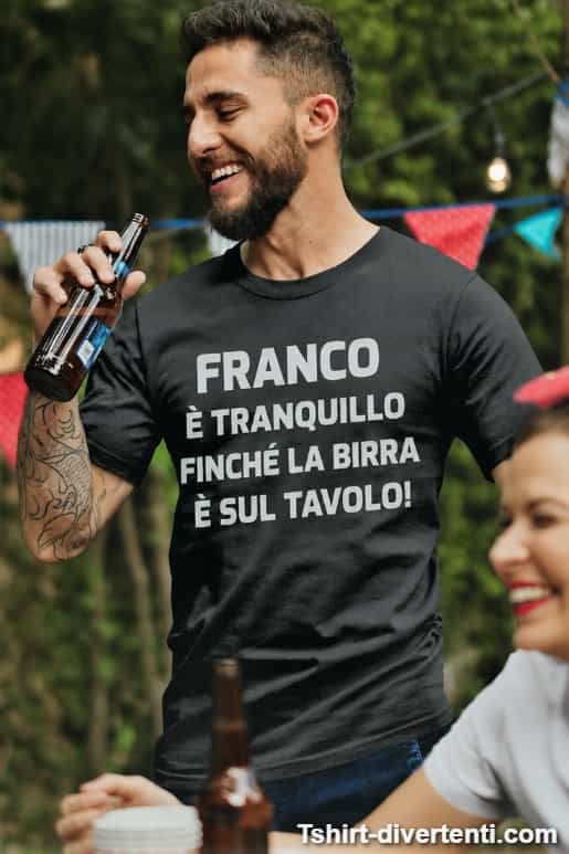 Maglietta divertente sono tranquillo con nome a scelta