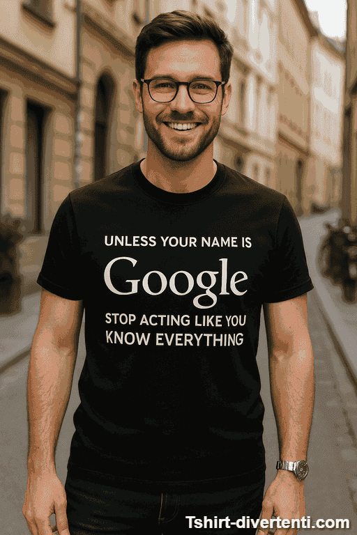 Maglietta divertente unless your name is Google